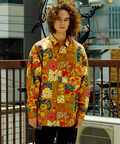 go slow caravan(ゴースローキャラバン) |ブロード総柄プリントR/Gシャツ (MENS/WOMENS)