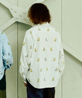 go slow caravan(ゴースローキャラバン) |オックス総柄プリントR/Gシャツ (MENS/WOMENS)