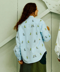 go slow caravan(ゴースローキャラバン) |オックス総柄プリントR/Gシャツ (MENS/WOMENS)