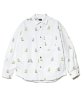 go slow caravan(ゴースローキャラバン) |オックス総柄プリントR/Gシャツ (MENS/WOMENS)