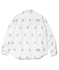 go slow caravan(ゴースローキャラバン) |オックス総柄プリントR/Gシャツ (MENS/WOMENS)
