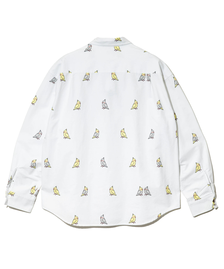 go slow caravan(ゴースローキャラバン) |オックス総柄プリントR/Gシャツ (MENS/WOMENS)