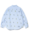 go slow caravan(ゴースローキャラバン) |オックス総柄プリントR/Gシャツ (MENS/WOMENS)