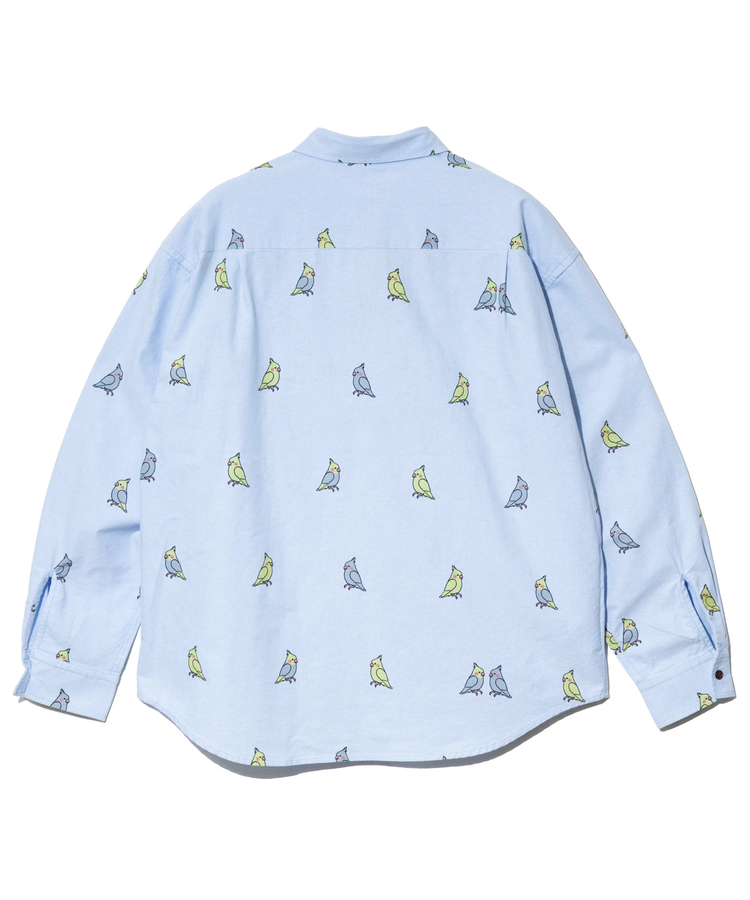 go slow caravan(ゴースローキャラバン) |オックス総柄プリントR/Gシャツ (MENS/WOMENS)