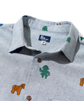 go slow caravan(ゴースローキャラバン) |オックス総柄プリントR/Gシャツ (MENS/WOMENS)