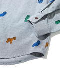 go slow caravan(ゴースローキャラバン) |オックス総柄プリントR/Gシャツ (MENS/WOMENS)