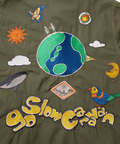 go slow caravan(ゴースローキャラバン) |針抜きストライプ刺繍コーチJKT (MENS)
