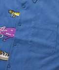 go slow caravan(ゴースローキャラバン) |コーデュロイ前立て刺繍R/Gシャツ (MENS/WOMENS)