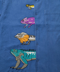 go slow caravan(ゴースローキャラバン) |コーデュロイ前立て刺繍R/Gシャツ (MENS/WOMENS)