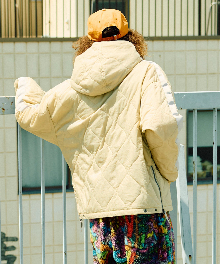 go slow caravan(ゴースローキャラバン) |ナイロンキルトアノラックパーカー (MENS)