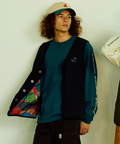 go slow caravan(ゴースローキャラバン) |無地×総柄リバーシブルパディングベスト (MENS)