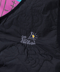 go slow caravan(ゴースローキャラバン) |無地×総柄リバーシブルパディングベスト (MENS)