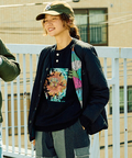 go slow caravan(ゴースローキャラバン) | 無地×総柄リバーシブルパディングカーデ (MENS/WOMENS)