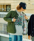 go slow caravan(ゴースローキャラバン) | 無地×総柄リバーシブルパディングカーデ (MENS/WOMENS)