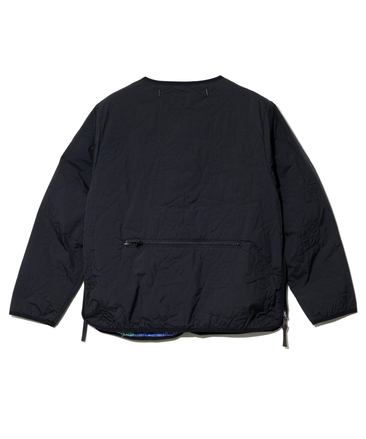 go slow caravan(ゴースローキャラバン) | 無地×総柄リバーシブルパディングカーデ (MENS/WOMENS)