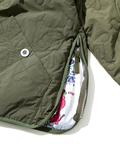 go slow caravan(ゴースローキャラバン) | 無地×総柄リバーシブルパディングカーデ (MENS/WOMENS)