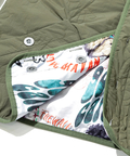 go slow caravan(ゴースローキャラバン) | 無地×総柄リバーシブルパディングカーデ (MENS/WOMENS)