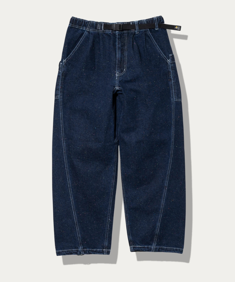 go slow caravan(ゴースローキャラバン) |カラーネップデニムカーブパンツ (MENS/WOMENS)