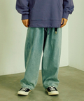 go slow caravan(ゴースローキャラバン) |カラーネップデニムカーブパンツ (MENS/WOMENS)