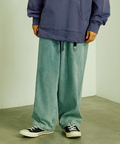 go slow caravan(ゴースローキャラバン) |カラーネップデニムカーブパンツ (MENS/WOMENS)