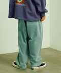go slow caravan(ゴースローキャラバン) |カラーネップデニムカーブパンツ (MENS/WOMENS)