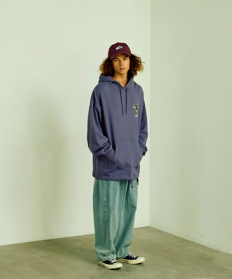 go slow caravan(ゴースローキャラバン) |カラーネップデニムカーブパンツ (MENS/WOMENS)