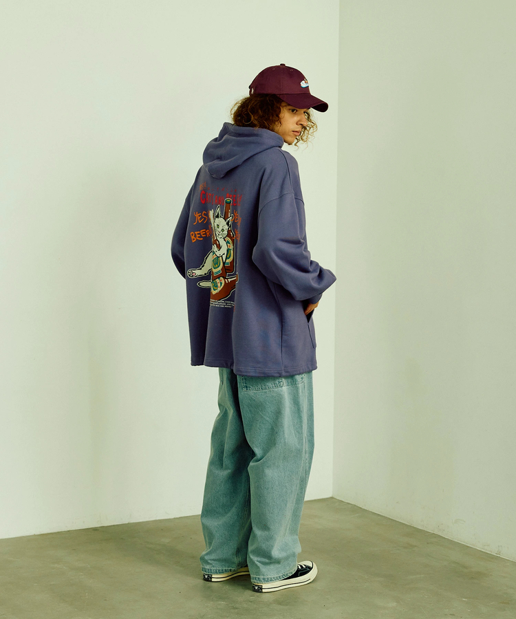 go slow caravan(ゴースローキャラバン) |カラーネップデニムカーブパンツ (MENS/WOMENS)