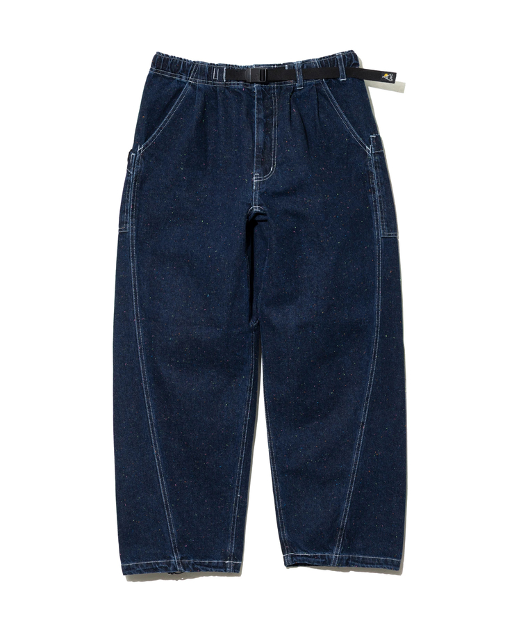 go slow caravan(ゴースローキャラバン) |カラーネップデニムカーブパンツ (MENS/WOMENS)