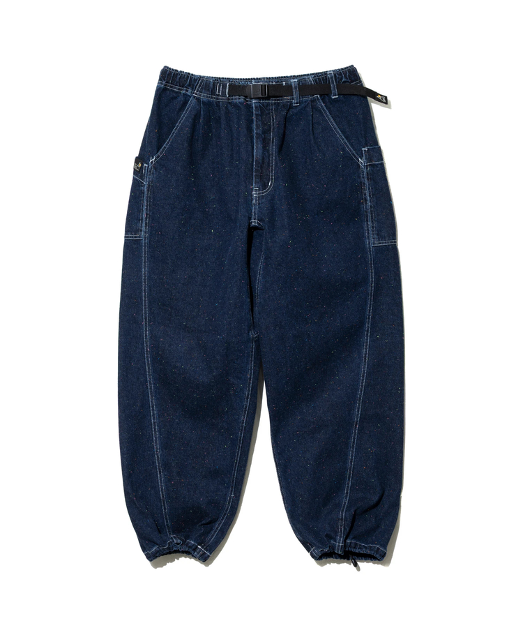 go slow caravan(ゴースローキャラバン) |カラーネップデニムカーブパンツ (MENS/WOMENS)