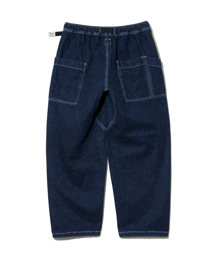 go slow caravan(ゴースローキャラバン) |カラーネップデニムカーブパンツ (MENS/WOMENS)