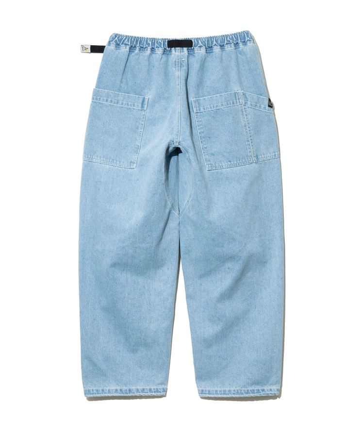 go slow caravan(ゴースローキャラバン) |カラーネップデニムカーブパンツ (MENS/WOMENS)