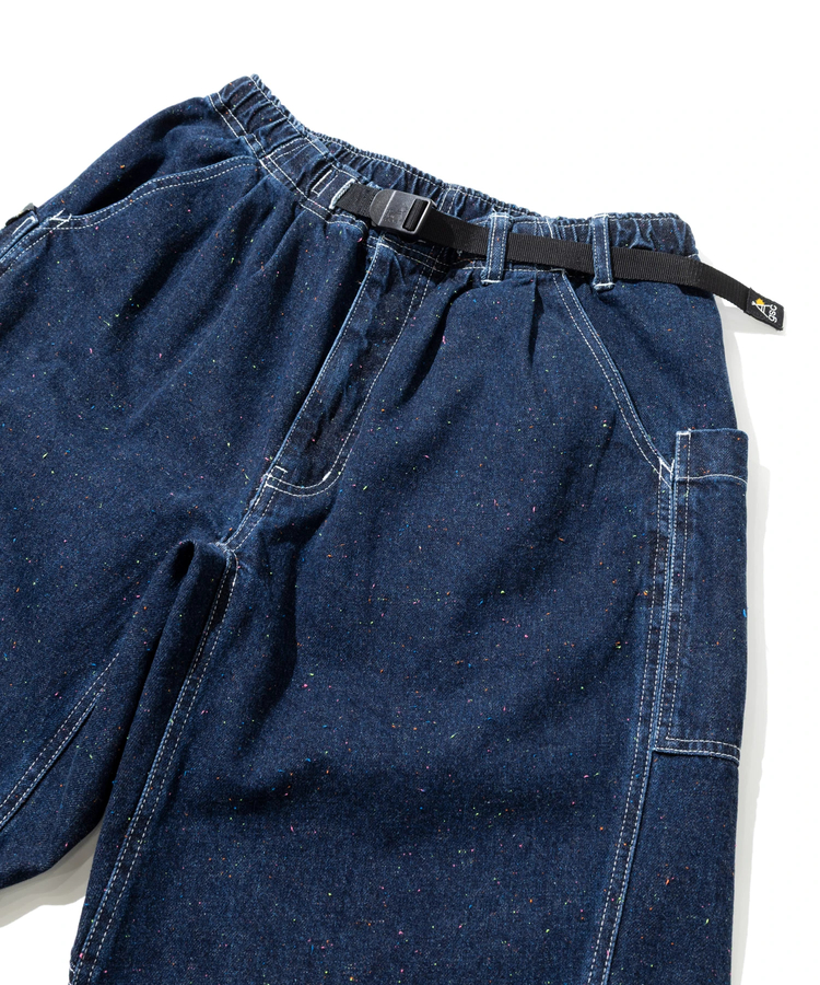 go slow caravan(ゴースローキャラバン) |カラーネップデニムカーブパンツ (MENS/WOMENS)