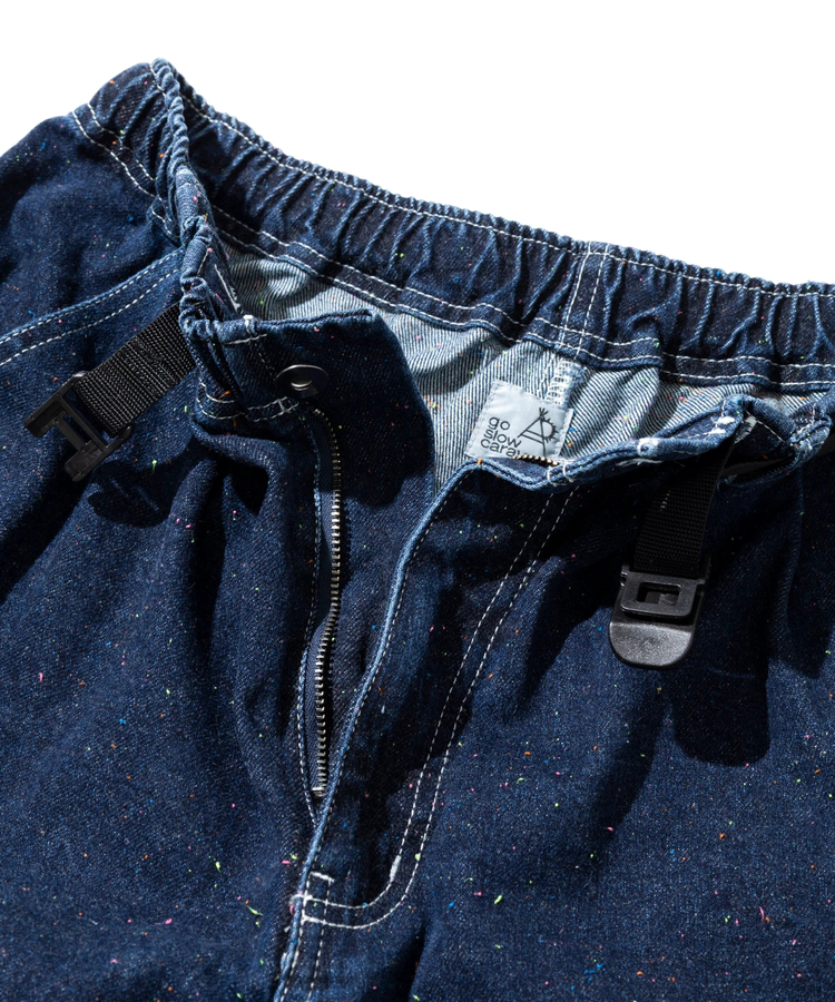 go slow caravan(ゴースローキャラバン) |カラーネップデニムカーブパンツ (MENS/WOMENS)