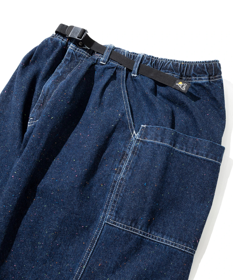 go slow caravan(ゴースローキャラバン) |カラーネップデニムカーブパンツ (MENS/WOMENS)