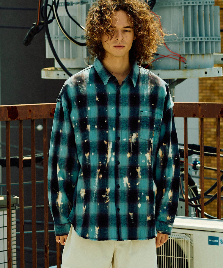 go slow caravan(ゴースローキャラバン) |ビエラチェックハンドブリーチシャツ (MENS)