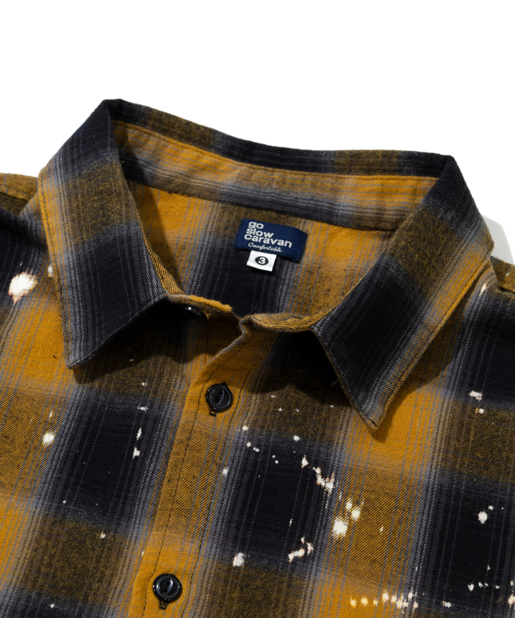 go slow caravan(ゴースローキャラバン) |ビエラチェックハンドブリーチシャツ (MENS)