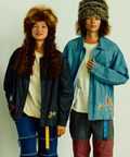 go slow caravan(ゴースローキャラバン) |デニムパネル刺繍シャツJKT (MENS)