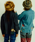 go slow caravan(ゴースローキャラバン) |デニムパネル刺繍シャツJKT (MENS)