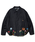 go slow caravan(ゴースローキャラバン) |デニムパネル刺繍シャツJKT (MENS)