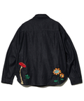go slow caravan(ゴースローキャラバン) |デニムパネル刺繍シャツJKT (MENS)