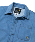 go slow caravan(ゴースローキャラバン) |デニムパネル刺繍シャツJKT (MENS)