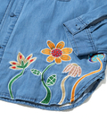 go slow caravan(ゴースローキャラバン) |デニムパネル刺繍シャツJKT (MENS)