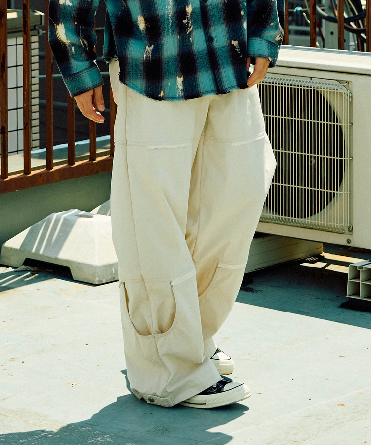 go slow caravan(ゴースローキャラバン) |N/Cツイル2WAYパンツ (MENS/WOMENS)