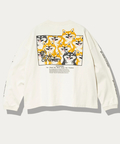 go slow caravan(ゴースローキャラバン) |USA/C スクエアLOGOバックプリントミドル LSTEE (WOMENS)