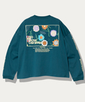 go slow caravan(ゴースローキャラバン) |USA/C スクエアLOGOバックプリントミドル LSTEE (WOMENS)