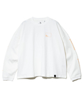 go slow caravan(ゴースローキャラバン) |USA/C スクエアLOGOバックプリントミドル LSTEE (WOMENS)