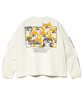go slow caravan(ゴースローキャラバン) |USA/C スクエアLOGOバックプリントミドル LSTEE (WOMENS)