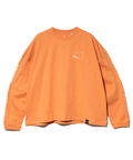 go slow caravan(ゴースローキャラバン) |USA/C スクエアLOGOバックプリントミドル LSTEE (WOMENS)