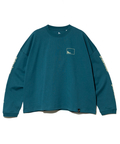 go slow caravan(ゴースローキャラバン) |USA/C スクエアLOGOバックプリントミドル LSTEE (WOMENS)