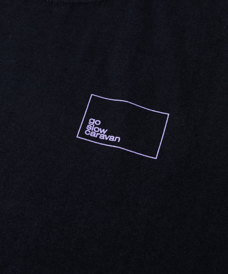 go slow caravan(ゴースローキャラバン) |USA/C スクエアLOGOバックプリントミドル LSTEE (WOMENS)